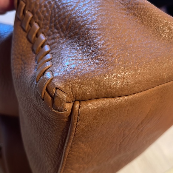 Tory Burch Women's Marion Chain Shoulder Slouchy Tote in Bark - Picture 9 of 13